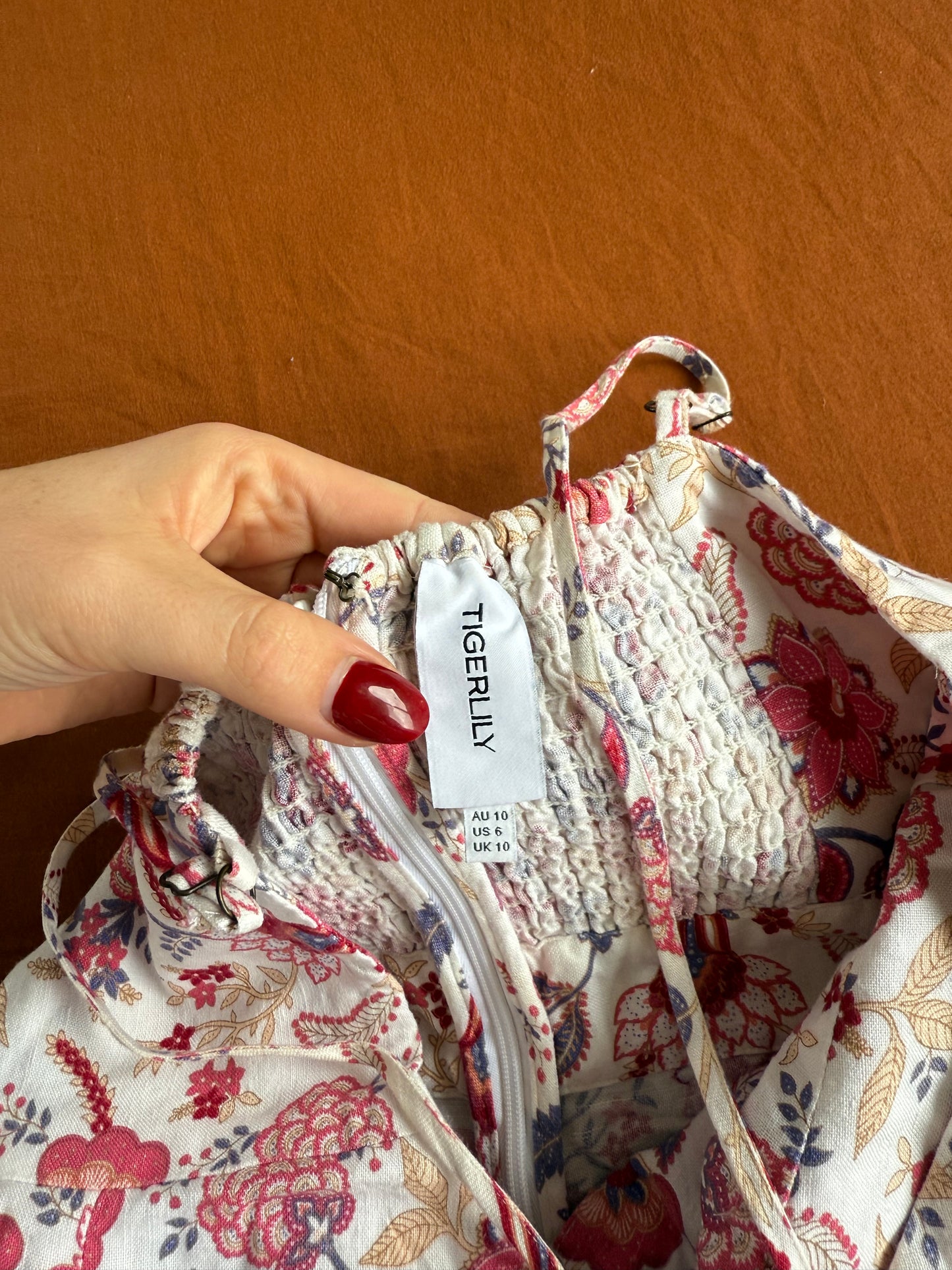Tiger lily romper - Size 10
