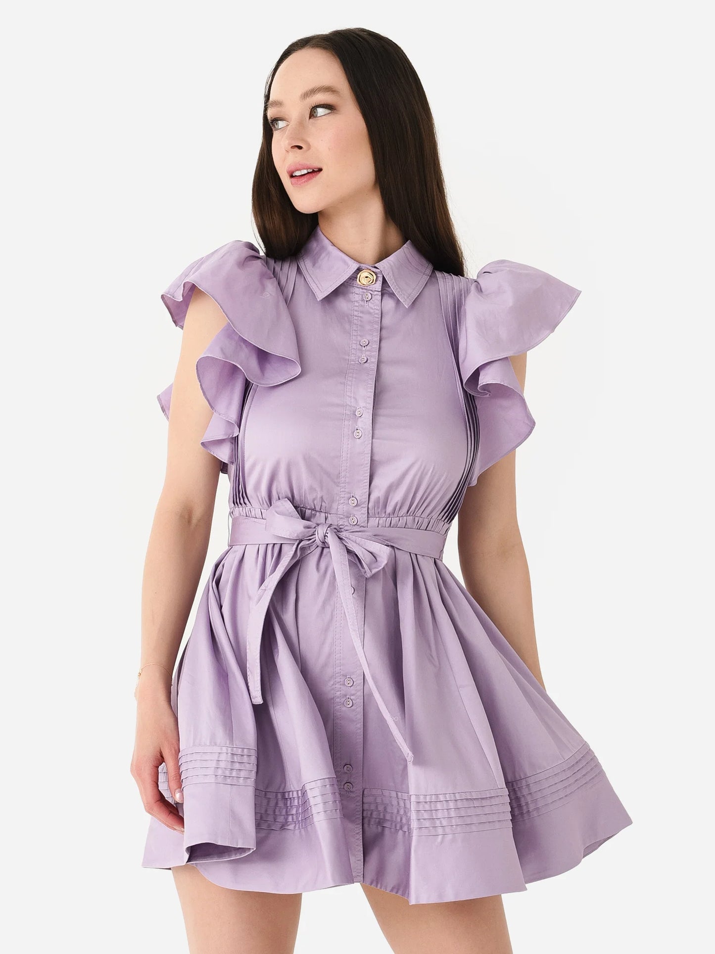 AJE Kindred Frill Mini Dress - Size 8