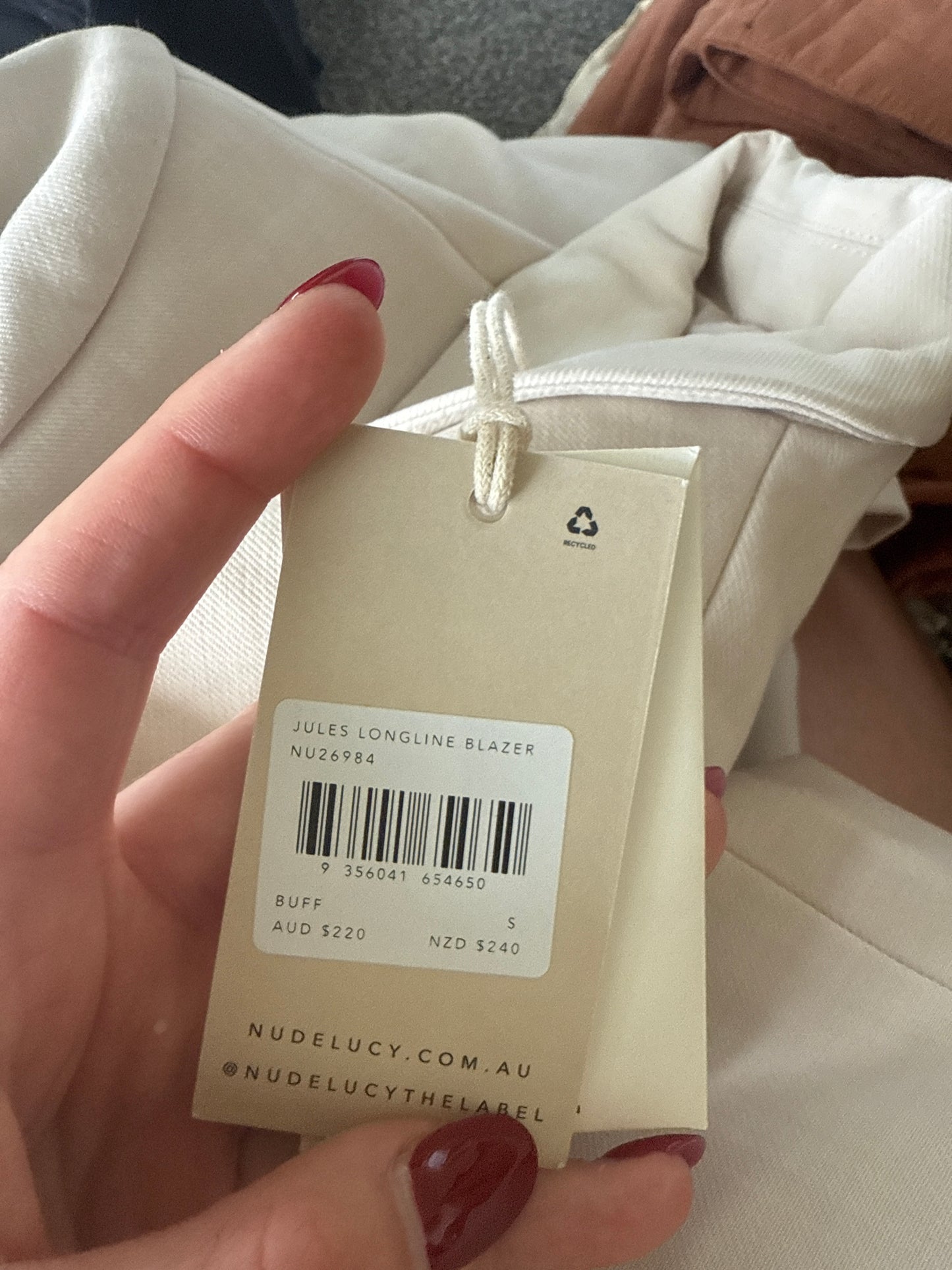 Nude Lucy Trench Coat - Size Small