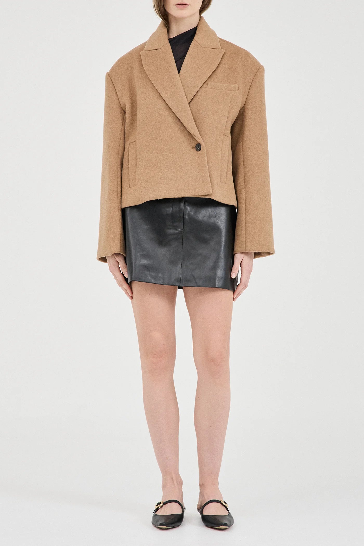 Friend of Audrey Cropped Coat - Size Small