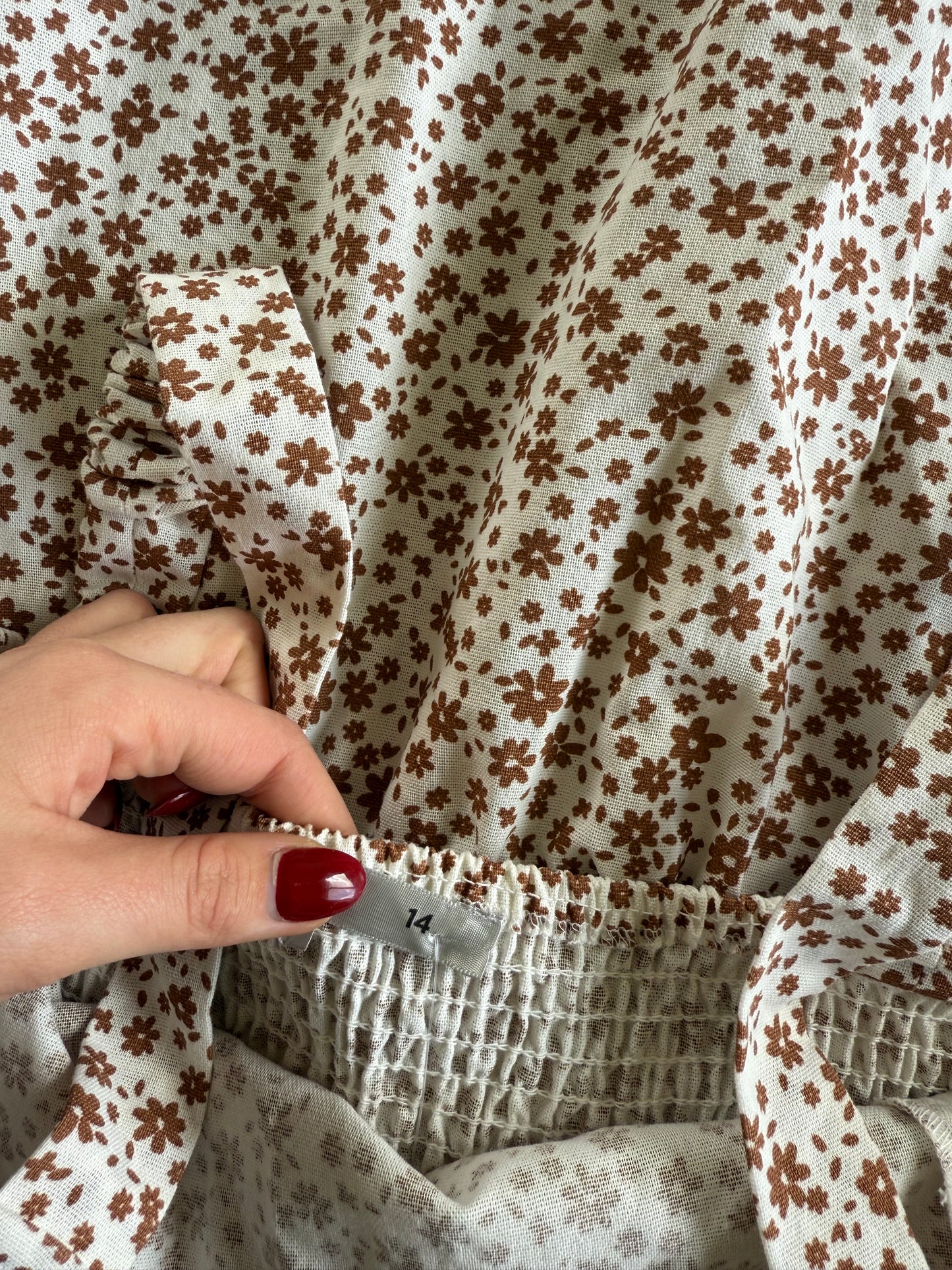 Floral Maxi Dress - Size 14