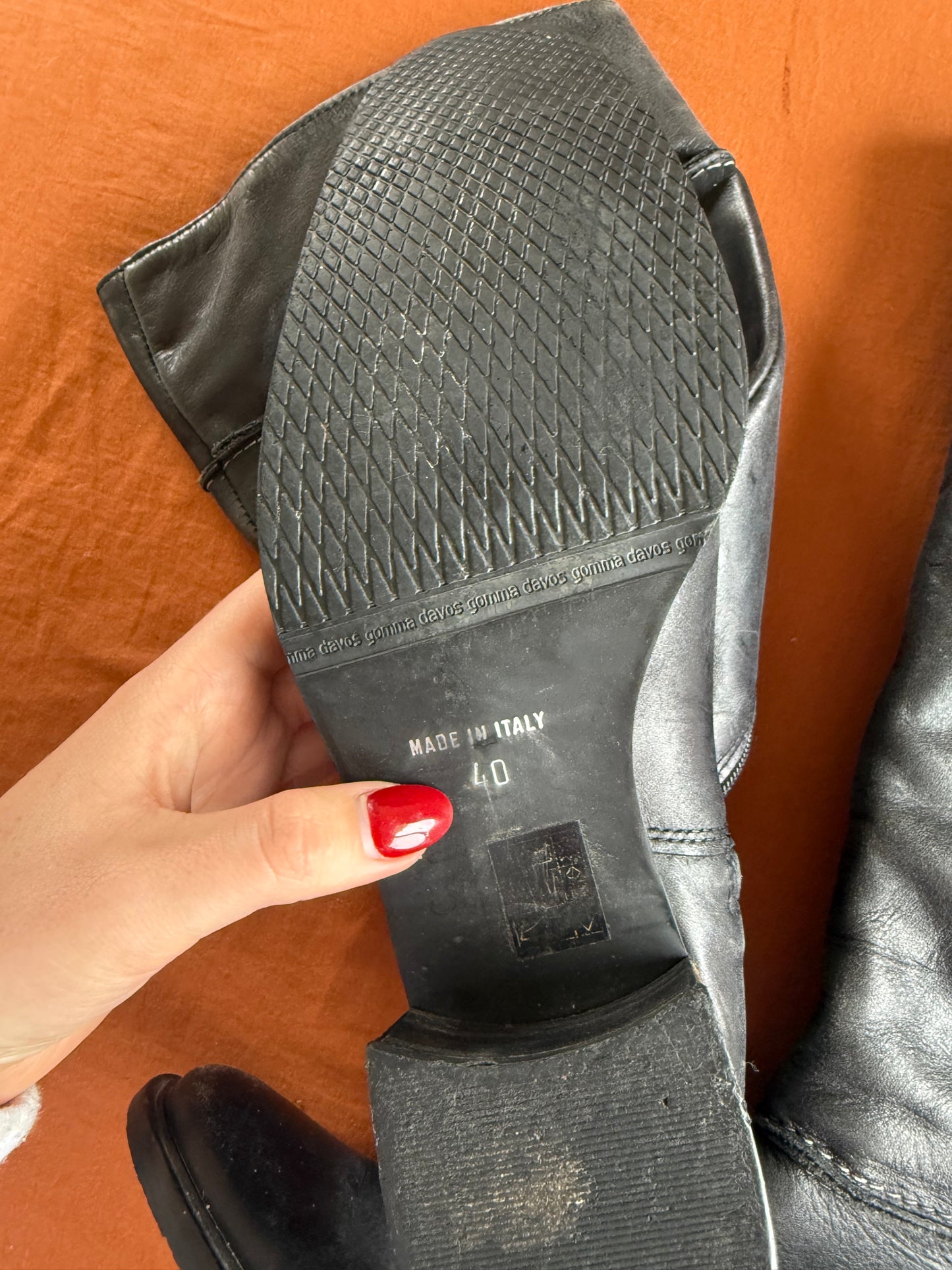 Italian Leather Boots - Size 40