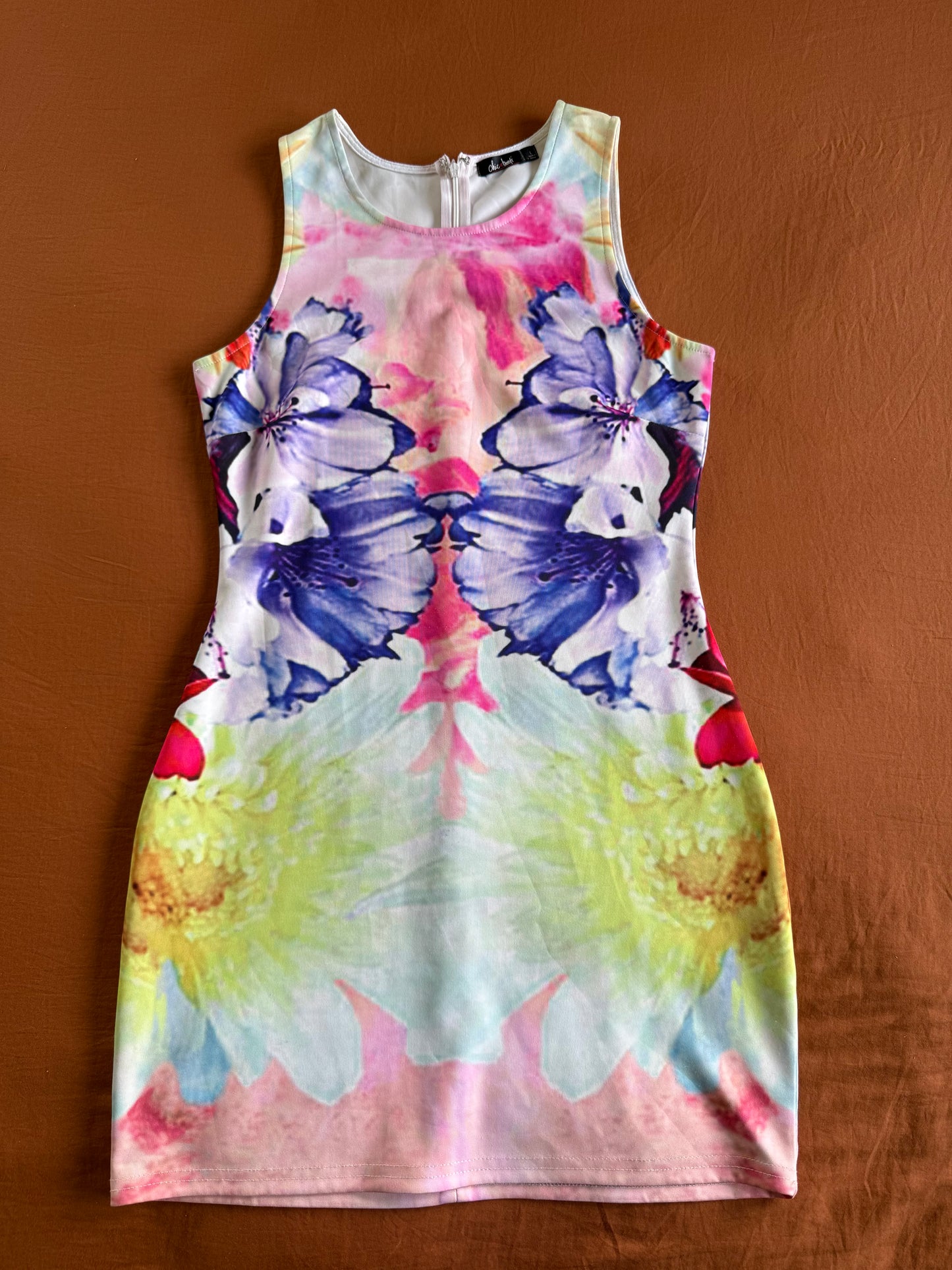 Floral Mini Dress - Size Large