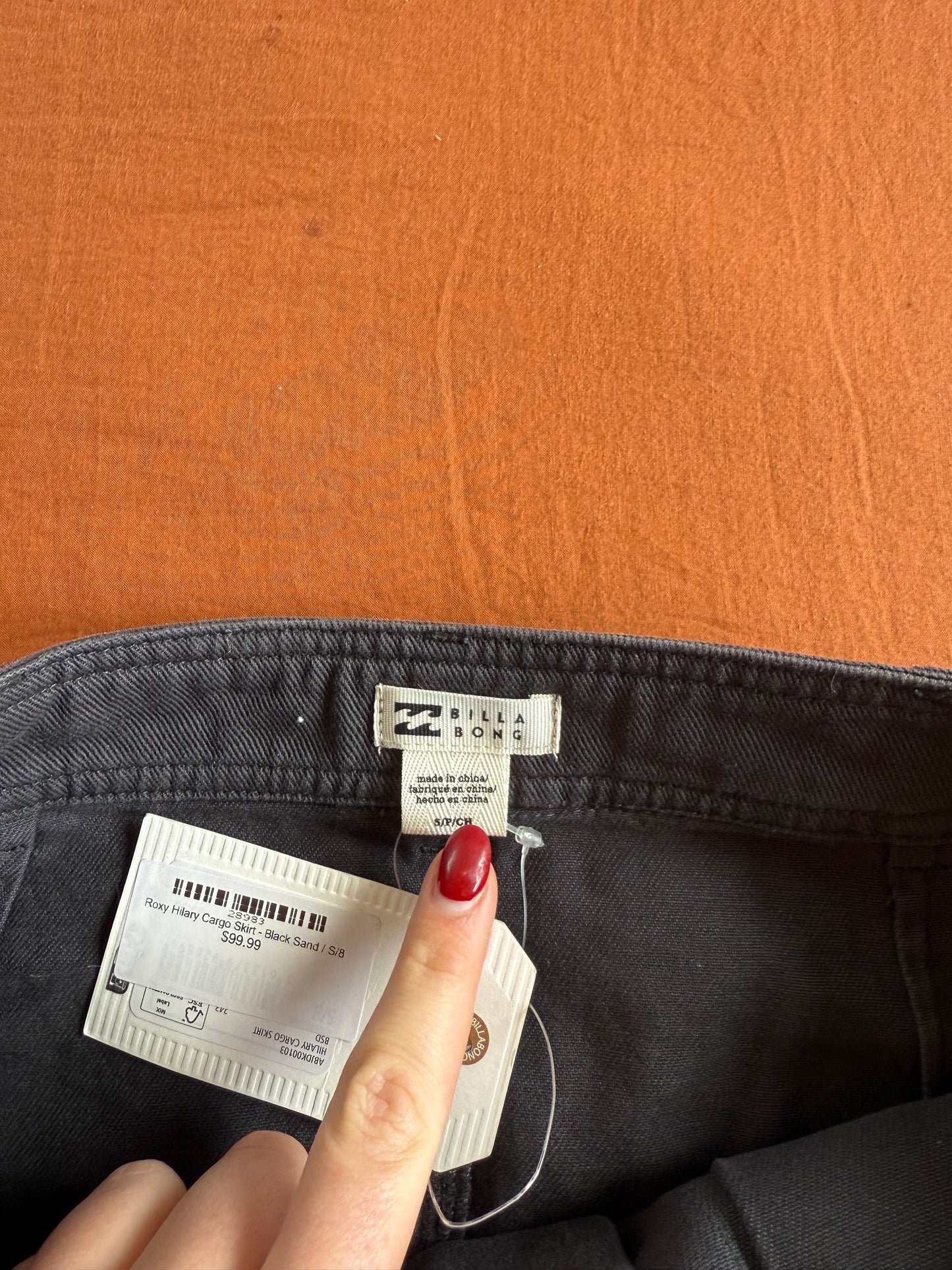 Billabong Cargo Skirt - Size 8