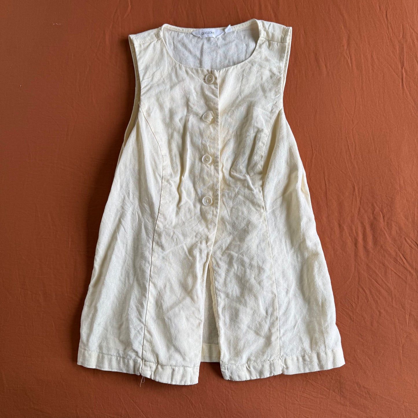 Glassons linen vest - Size 8
