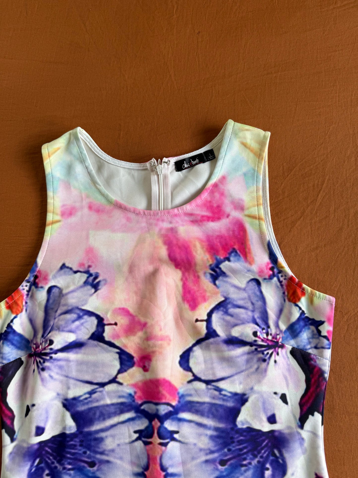 Floral Mini Dress - Size Large