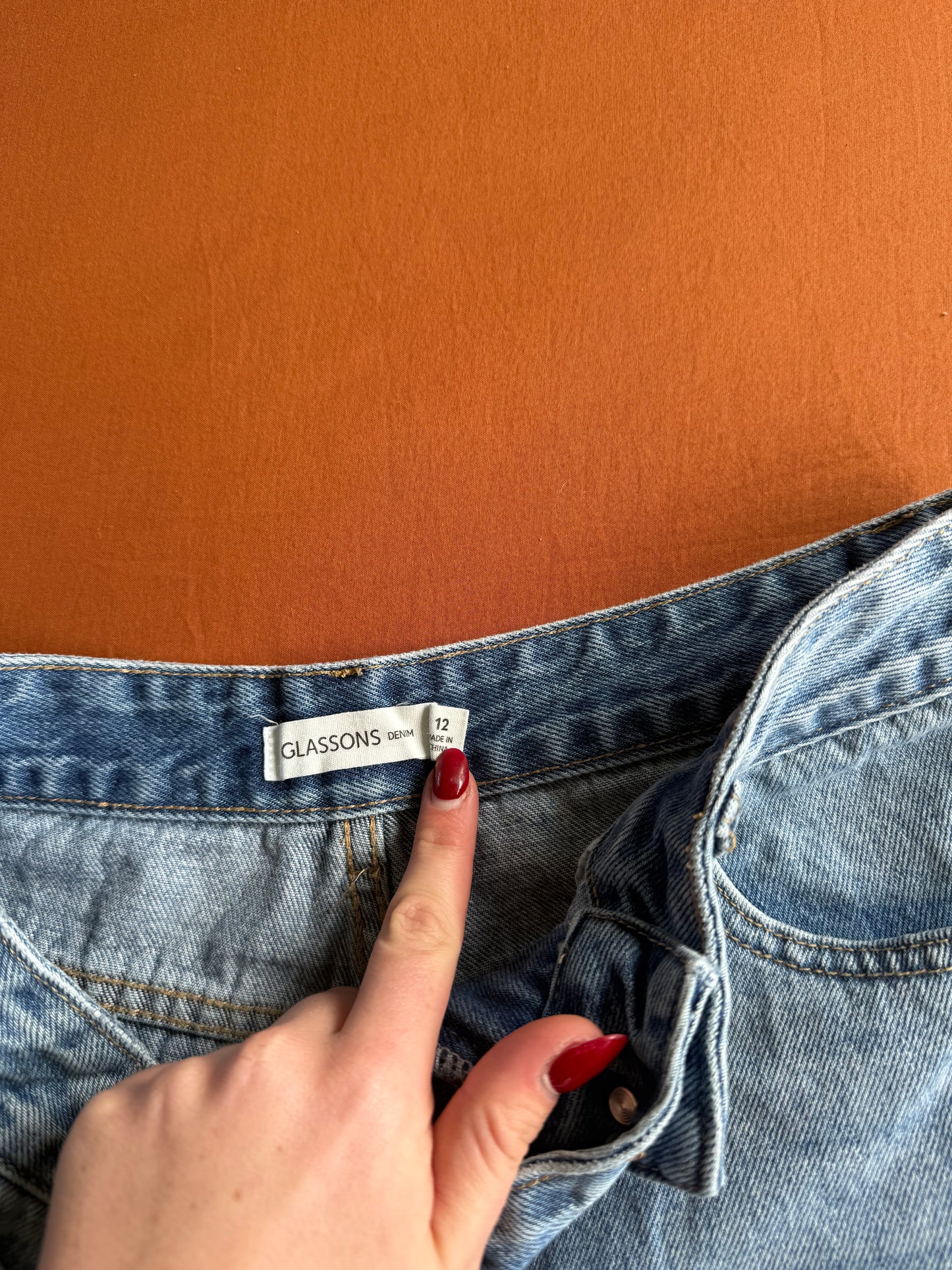 Glassons denim shorts - Size 12