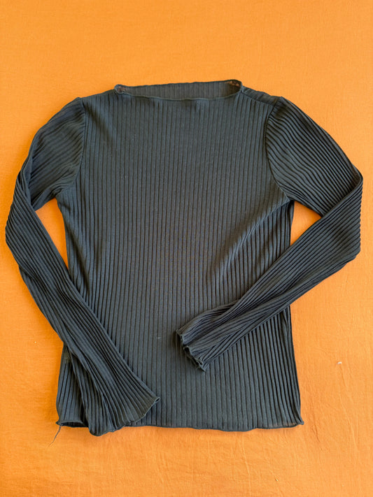 Black Sheer Top - Size 6