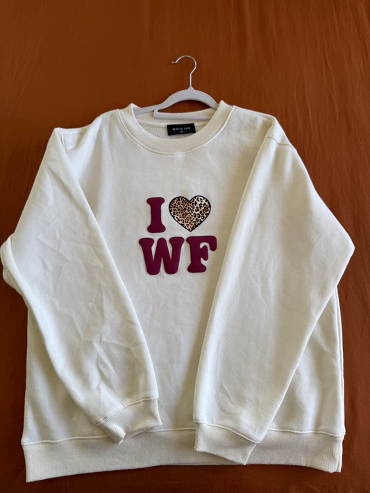 White fox Crewneck - size M/L