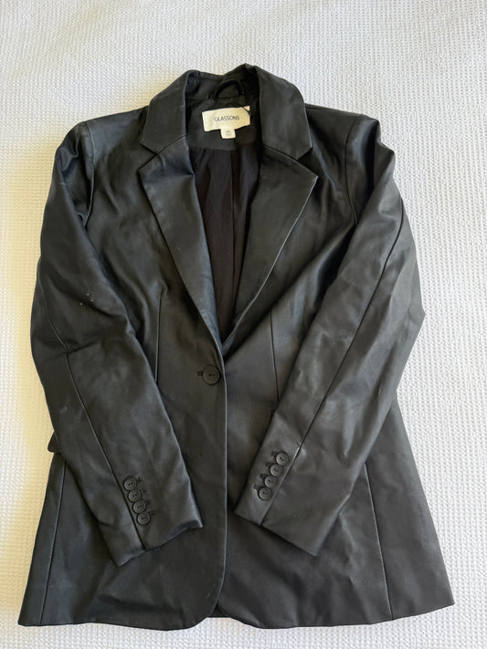 Glassons Faux Leather Blazer