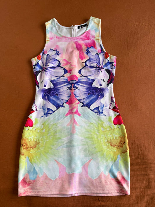 Floral Mini Dress - Size Large