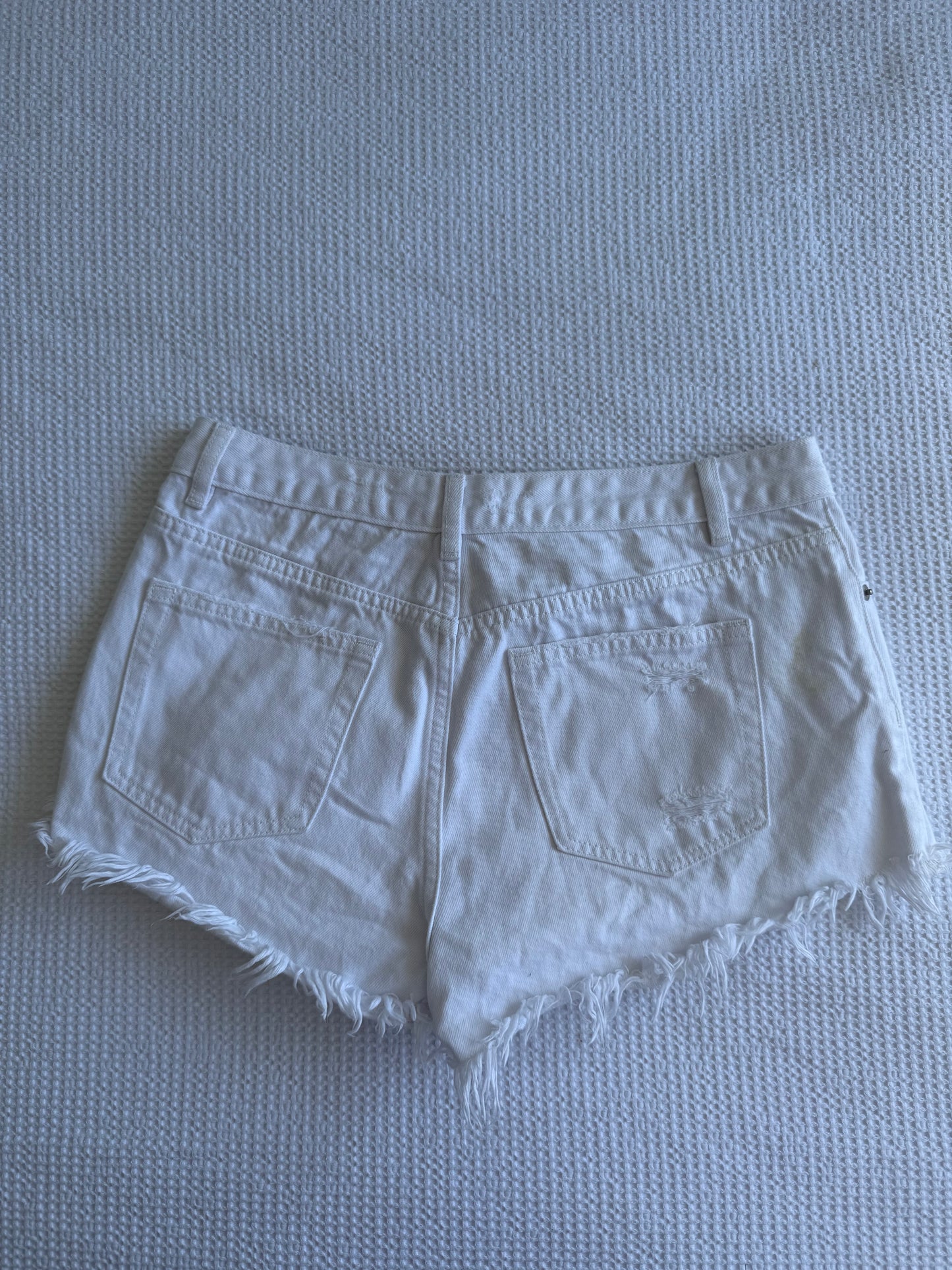 White Glassons Denim Shorts