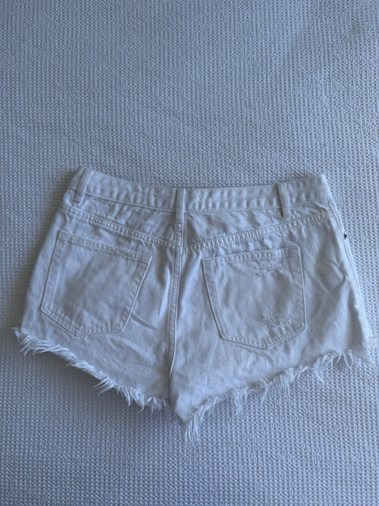 White Glassons Denim Shorts