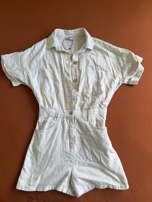Zara Denim Romper - Size Small